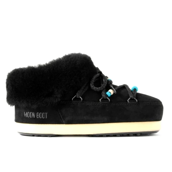 Moon Boot Suede Beads Mules Black Moon Boot Mule - Picture 7 of 17